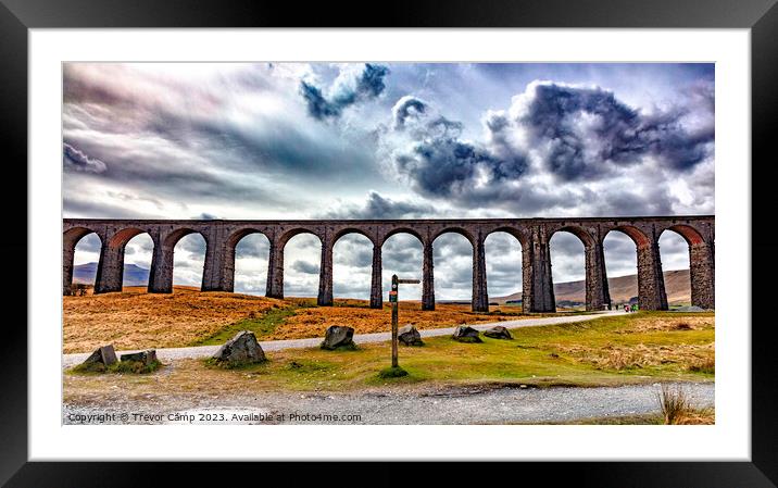 Iconic Ribblehead Viaduct Framed Mounted Print by Trevor Camp