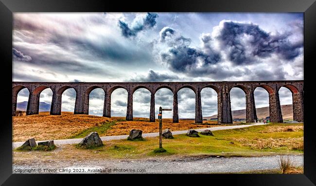 Iconic Ribblehead Viaduct Framed Print by Trevor Camp