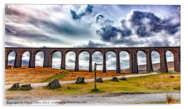 Iconic Ribblehead Viaduct Acrylic by Trevor Camp