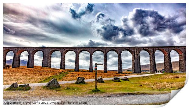 Iconic Ribblehead Viaduct Print by Trevor Camp