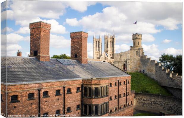 Unveiling the Rich Heritage of Lincoln Castle Canvas Print by P D