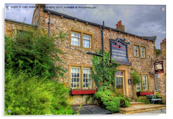 The Woolpack  Emmerdale Film Set Acrylic by Colin Williams Photography