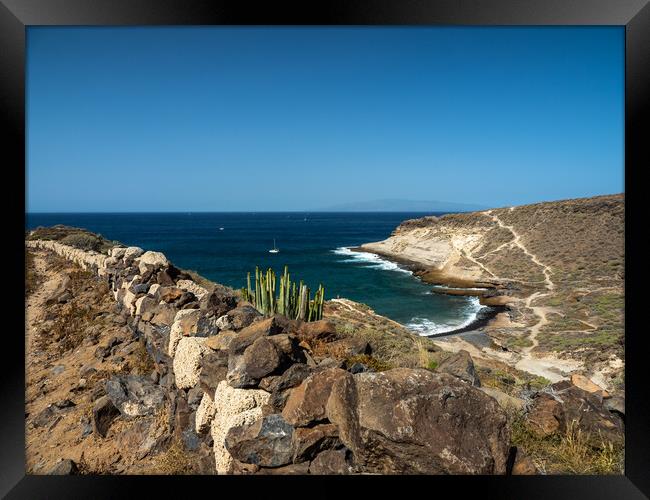 Costa Adeje in Tenerife Framed Print by Tony Twyman