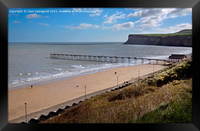  Signs of Summer - Saltburn by the Sea Framed Print by Cass Castagnoli
