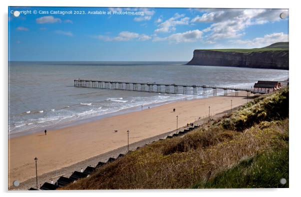  Signs of Summer - Saltburn by the Sea Acrylic by Cass Castagnoli