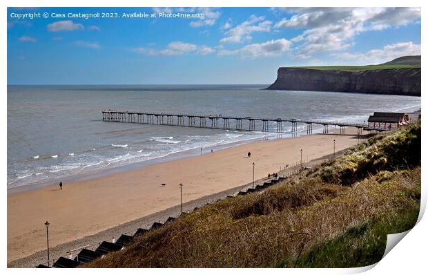  Signs of Summer - Saltburn by the Sea Print by Cass Castagnoli