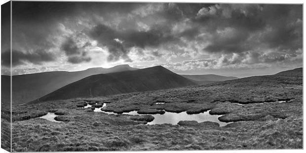 Cribyn Storm Canvas Print by Creative Photography Wales