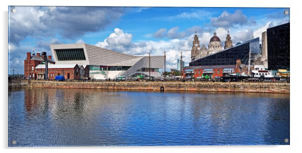 Pier Head Liverpool   Acrylic by Darren Galpin