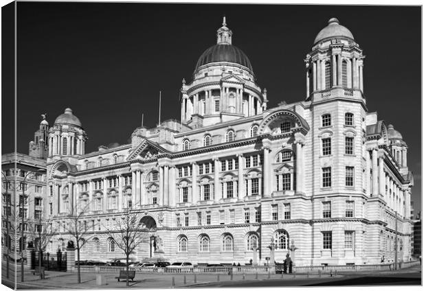 The Port of Liverpool Building Canvas Print by Darren Galpin