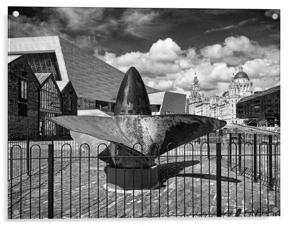 Lusitania Propeller, Liverpool Acrylic by Darren Galpin