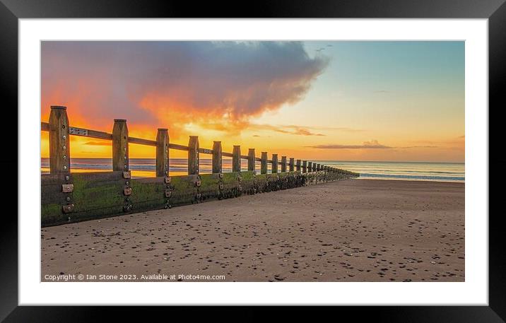 Majestic Sunrise at Dawlish Warren Beach Framed Mounted Print by Ian Stone