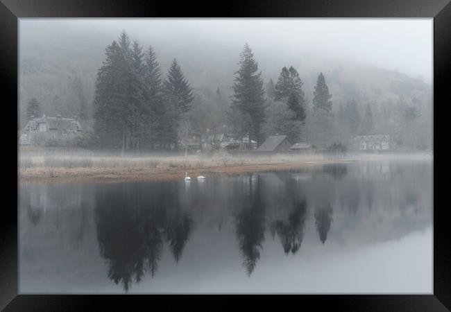 Mystical Reflections on Loch Ard  Framed Print by Anthony McGeever