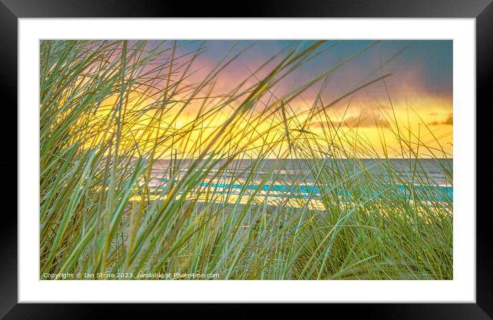 Through the sand dunes  Framed Mounted Print by Ian Stone