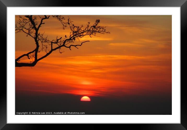 Unforgettable Sussex Sunset Framed Mounted Print by Patricia Lee