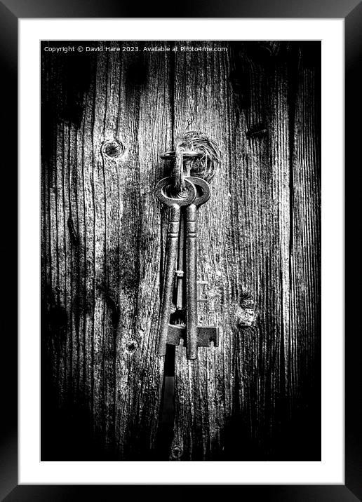 Keys Framed Mounted Print by David Hare