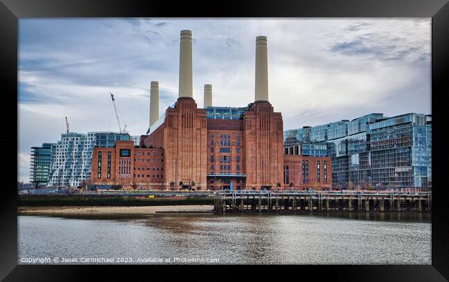 The Iconic and Modern Battersea Framed Print by Janet Carmichael