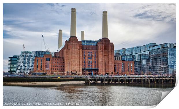 The Iconic and Modern Battersea Print by Janet Carmichael