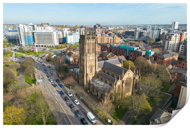 Saint Anne's Cathedral Print by Apollo Aerial Photography