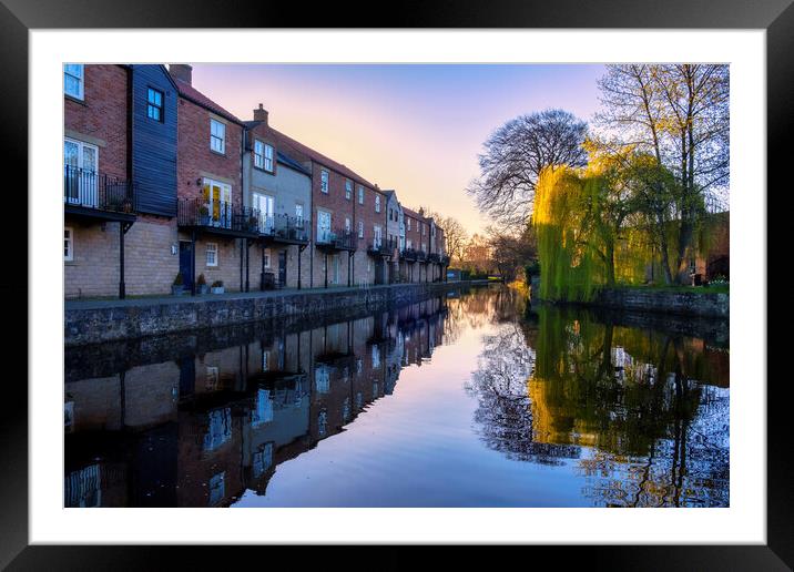 Canal Mirrors Ripons PicturePerfect Reflections Framed Mounted Print by Tim Hill