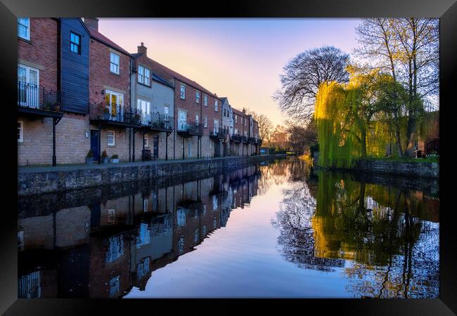 Canal Mirrors Ripons PicturePerfect Reflections Framed Print by Tim Hill