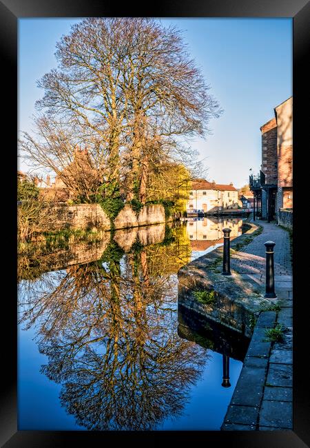 Serenity on Ripon Canal Framed Print by Tim Hill
