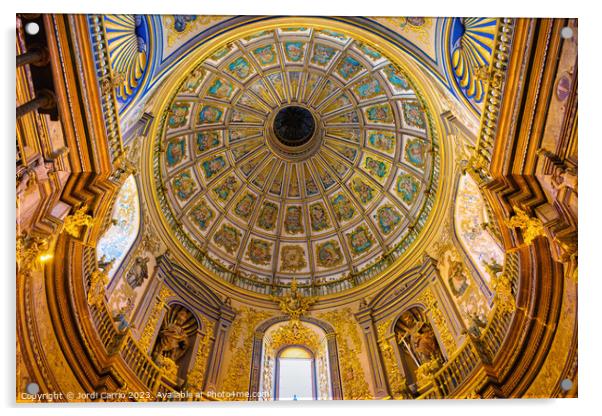 Dome of the Sacred Chapel of the Savior. Ubeda Acrylic by Jordi Carrio