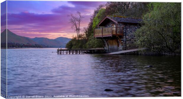 Boathouse Canvas Print by Darrell Evans