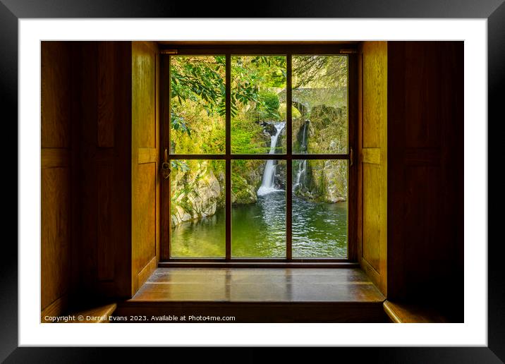 View from the Window Framed Mounted Print by Darrell Evans