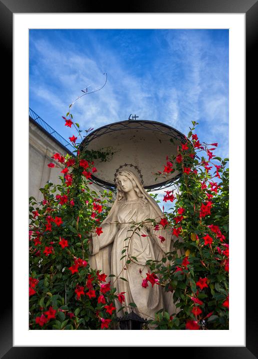 Tranquil Statue of Our Lady in Krakow Framed Mounted Print by Artur Bogacki