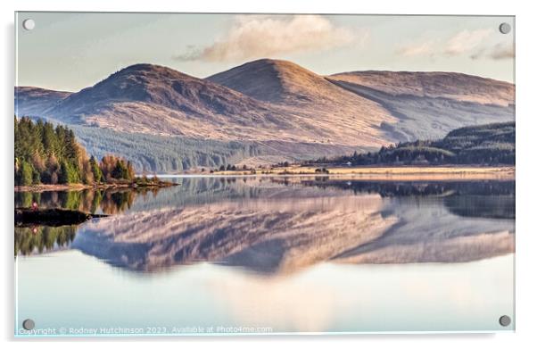 Majestic Loch Doon Acrylic by Rodney Hutchinson