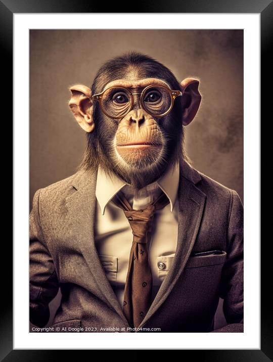 Monkey Business Framed Mounted Print by Craig Doogan Digital Art