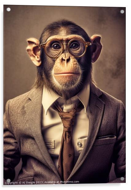 Monkey Business Acrylic by Craig Doogan Digital Art