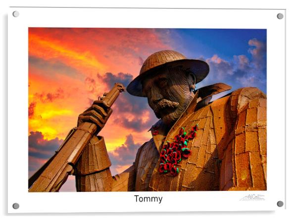 Tommy at Seaham  Acrylic by JC studios LRPS ARPS