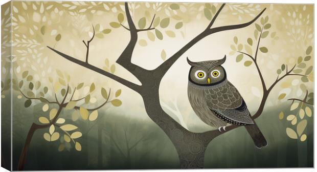 Owl Canvas Print by Bahadir Yeniceri