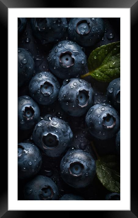 Blueberries Framed Mounted Print by Bahadir Yeniceri