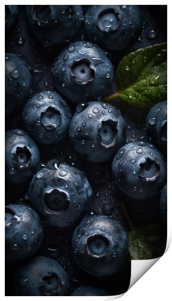 Blueberries Print by Bahadir Yeniceri