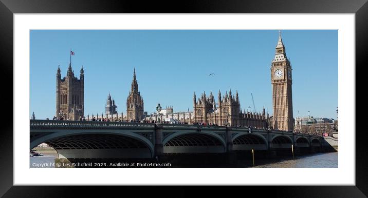 London City  Framed Mounted Print by Les Schofield