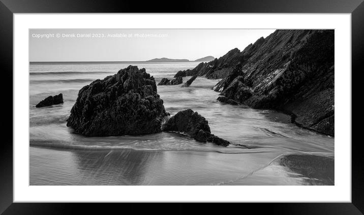 Wild Beauty of Coumeenoole Beach Framed Mounted Print by Derek Daniel