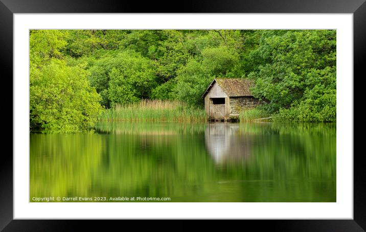 Boathouse at Rydal Framed Mounted Print by Darrell Evans