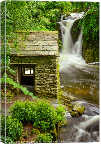 Hut by the River Canvas Print by Darrell Evans