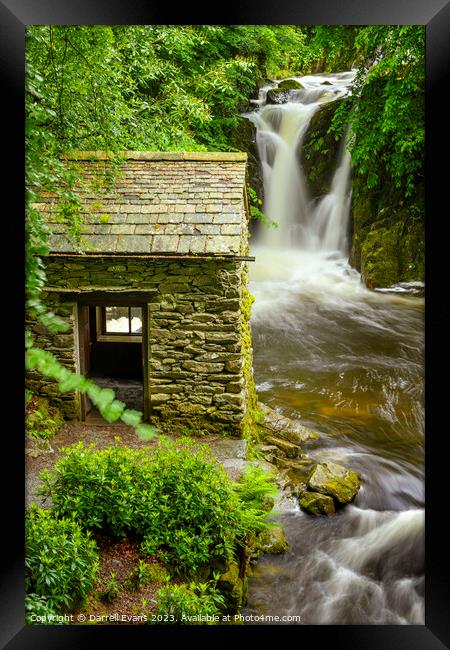 Hut by the River Framed Print by Darrell Evans