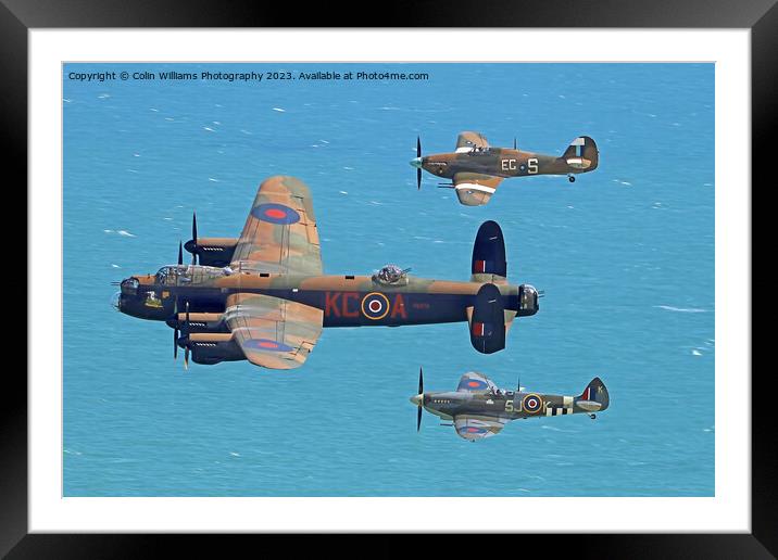 Battle of Britain Memorial Flight Eastbourne  4 Framed Mounted Print by Colin Williams Photography