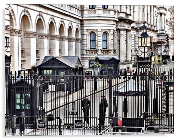 The Grandeur of Downing Street Acrylic by Les Schofield