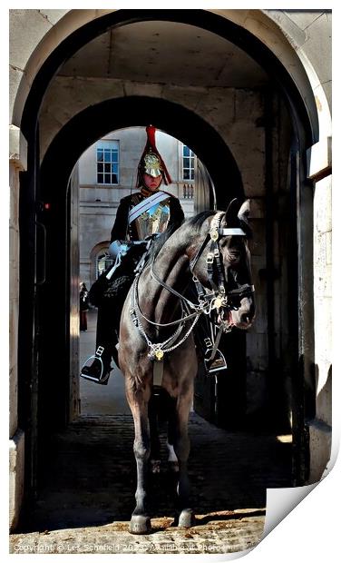 Horse guards parade  Print by Les Schofield