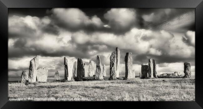 Standing Stones of Callanish Ancient Magic Framed Print by Phill Thornton