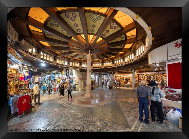 The Muttrah Souk in Muscat, Oman. Framed Print by Chris North