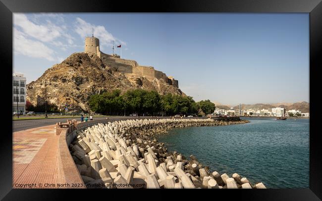 The Al Mirani Fort.  Muscat, Oman. Framed Print by Chris North