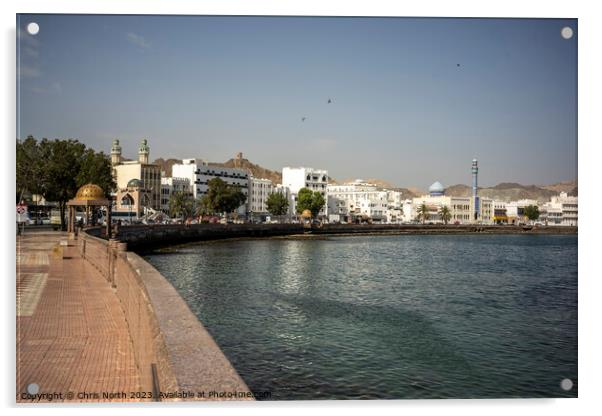 Muscat Waterfront Acrylic by Chris North