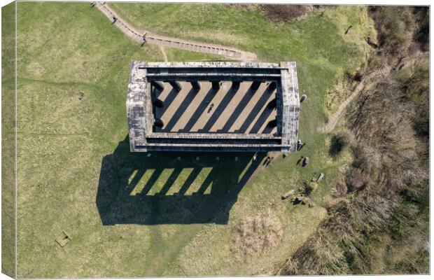 Penshaw Monument Aerial View Canvas Print by Apollo Aerial Photography