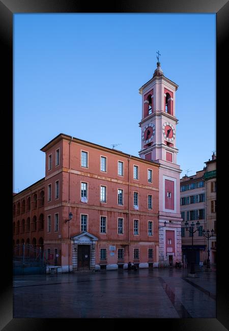 Rusca Palace at Dawn in City of Nice Framed Print by Artur Bogacki